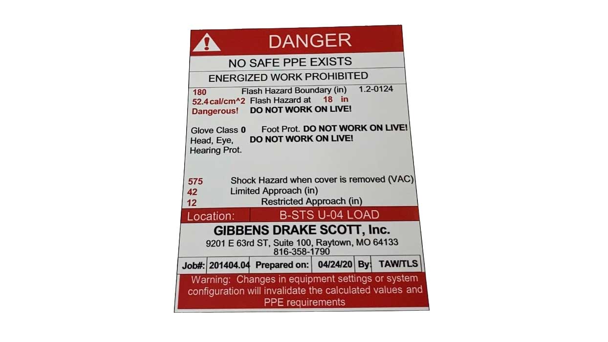 custom printed danger decal sticker