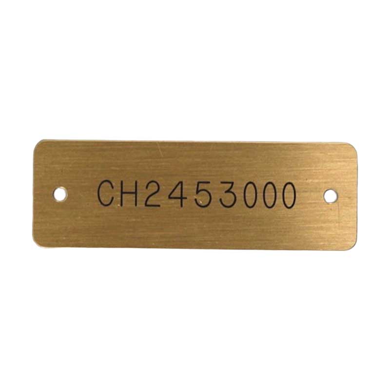 Custom Engraved Brass Tag